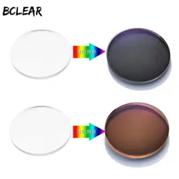 Солнцезащитные очки Bclear, асферические солнцезащитные линзы с индексом 1,67, фотохромные линзы для солнцезащитных очков, линзы с фотографической степенью, серо-коричневые однофокальные линзы