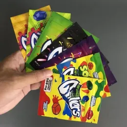 Medicinerade fruktgushers förpackningsväskor infunderade 500 mg galaktiska sur tropiska ätbara ämnen mylar väska tomma ord dankest gusher snacks blixtlås bj