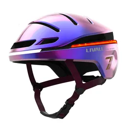 Original livall evo21 inteligente mtb bicicleta capacete de luz para homens mulheres bicicleta ciclismo scooter elétrico com alerta sos automático 240108