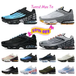 الهواء المترو مواضع بالإضافة إلى 3 III Running Shoes Max Tn Men Trainers Obsidian Wolf Gray Noir Triple Black Graphic Laser Blue White Aquamarine Blue Nebula Hyper Violet Sneakers