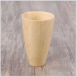 Tazze da tè Tazza in legno di moda semplice fatta a mano ecologica per acqua, caffè, succo, birra, latte, boccale, ufficio a casa, adulti che bevono senza Bpa