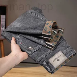 Jeans pour hommes Designer 2023 Automne Nouvelle marque de mode polyvalente broderie haut de gamme élastique doux slim fit 9021 TQN5