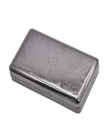 10060mm Metal Tobacco Container 1PC Storage Pocket Size Cigarettes Case With 70mm Papers Holder Smoking Box Cover Cigarette Case7687973