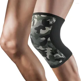 Knäskydd 1 par 7mm dykmaterial kamouflagekomprimering stöder hängslen Viktlyftning Fitness Squat Elbow Pad Hylsa