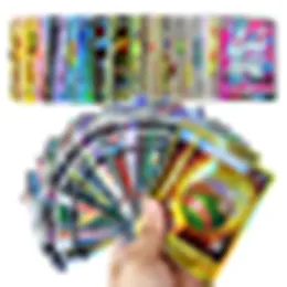 Kortspel 100pc 1 Pack Flash Pokmon Collection Board Game Slumpmässiga gåvor för barn Y1212270J Drop Leverans Toys Puz Dhtz7