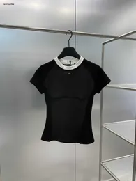 Tasarımcı T Shirt Kadın Marka Giyim Kadınları Yaz Terzini Moda Yuvarlak Boyun Kız Kısa Kollu Gömlek Ocak 08