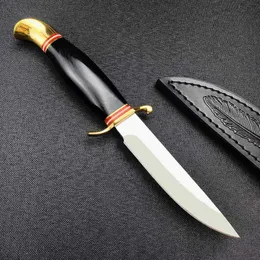 Coltello D2 Lama Russo Nkvd Ussr Finka NKVD Coltelli da caccia all'aperto Wilderness Survival Coltello fisso con guaina in PU Utilità Strumento di combattimento