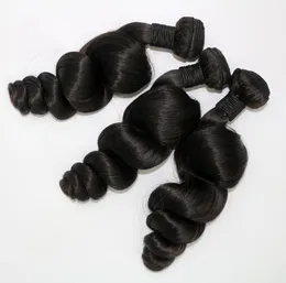Fasci di capelli birmani Tessuto cambogiano vietnamita dei capelli umani Colore naturale 3 bundleslot Estensioni dei capelli umani cuticola onda sciolta5745359