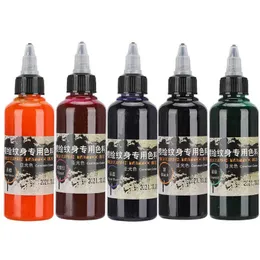 100 ml Tillfällig tatuering av bläck engångsmattad ritning av airbrush -pigment Mikroblading Permanent kroppskonstmålning Pigment 240108