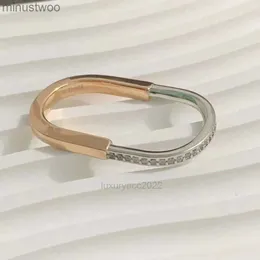 Кольца-кольца, ювелирные изделия, серебро 925 пробы, материал, модный индивидуальный дизайн, U-образное кольцо с бриллиантом KY0O PTO9