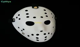 Halloween White Porous Men Mask Jason Voorhees Freddy Horror Movie Hockey Scary Masks For Party Women Masquerad6821310
