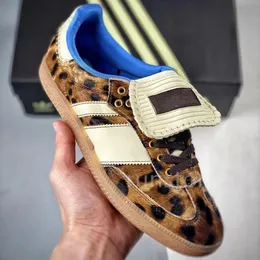 Mens Womens Casual Wales Bonner Adidasity Sapatos Designer Leopard Imprimir Running Shoes Designer Sneakers Spezial Outdoor Sports Trainers Tamanho 36-45