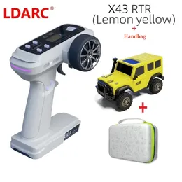 LDARC X43 RTRBNR 143 CRAWLER RC CARフルタイム4WDリモートコントロールミニクライミングビークル玩具デスクトップオフロードラーとパート240106