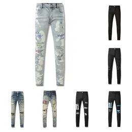 Men's Jeans Men Jean Letters Purple Jeans s Desginer Men Leg Touch to Your Denim Outfits From Rugged Refined Achieving the Perfect Vintage Look with Straight