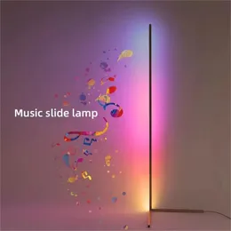 Smart RGB Dream Color Floor Lamp med Music Sync Modern 16 miljoner Byt stående humörlätt App Remote Control 240108