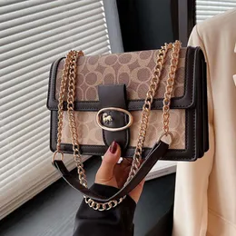 Popular Handbag for Women's 2024 New Trendy Single Shoulder Crossbody Bag Versatile Internet Celebrity Chain Small Square Bag