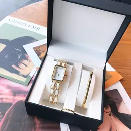 Designer de moda pulseiras relógio anel pulseira três peças conjunto de presente de feriado de Natal 01