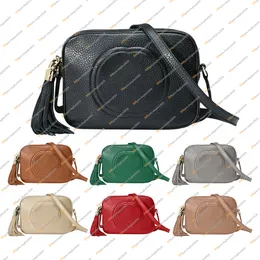 Unisex mode casual designe lyx SoHo Tassel Camera Bags Crossbody axelväska på handväska messenger väska topp spegel kvalitet 308364 handväska påse