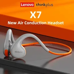 Earphones Original Lenovo X7 Air Conduction Headphone Wireless Bluetooth 5.3 Earphones Bone Conduction Sports Headset Outdoor EarHook Mic