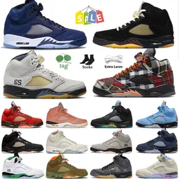 New Jumpman 5 Woman Mens Basketball Shoes 5s Plaid Photon Dust Masslin Sail Aqua Unc Olive Lucky Green Burgundy Racer Blue Pinksicle Platform Sneakers