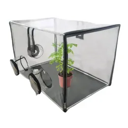 Mini Greenhouse شفافة حديقة محفوفة الحضانة غلاف الحضانة غطاء خيمة الفطر تنمو سقيفة البستنة البيت الأخضر 240108