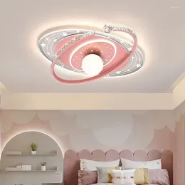 천장 조명 독창성 어린이 침실 샹들리에 현대 지능형 LED 소년 소녀 학습 램프 단순화 인더 디오어 장식 조명기구