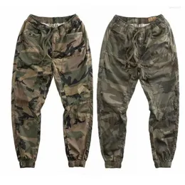 Calças masculinas joggers carga homens harem camuflagem homem respirável jogging streetwear cintura elástica casual plus size
