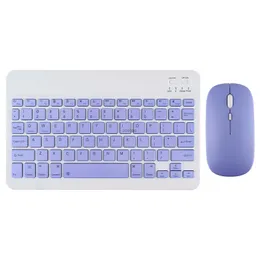 Keyboards 10 inch Bluetooth Wireless Keyboard and Mouse For iPad Air Pro Samsung Huawei Matepad Phone Tablet For Android IOS TabletL240105