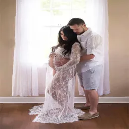 Maternity Dresses For Photo Shoot Long Sleeve Lace Sexy Pregnancy Woman's Gown For Pregnant Women Clothes