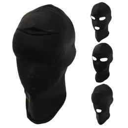 Yetişkin Açık Göz Headgear Maske Kaput Göz Kavrağı Tam Baş Kapak BDSM Seks Oyuncakları 240109