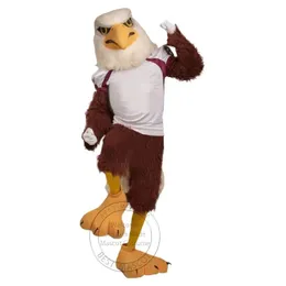Halloween Adult size Sport Realistic Bald Eagle mascot Costume for Party Cartoon Character Mascot Sale free shipping support customization