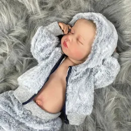 20 дюймов Reborn LouLou, полностью виниловая моющаяся кукла для новорожденных, кукла Reborn Girl, 3D тон кожи, видимые вены, кукла для детей, подарок 240108