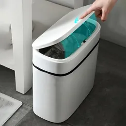 Bidoni per rifiuti da bagno da 14 litri Cestino per rifiuti a pressione per uso domestico Contenitore per rifiuti impermeabile per uso domestico Bidoni per rifiuti da cucina Cestino per la carta 240108