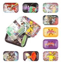 Rolling Tray Metal Cartoon Tray 749 maat Backwoods SF Tabak Rolling Tray voor droge kruiden Handroller roken kit9155426