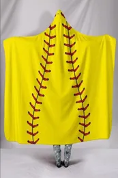 Kids Baseball Hoodie Blankets Whole Blanks 6045inch Softball Covers Football Team Gift Blanket DOM10808442855