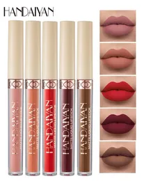 Drop Handaiyan Matte Liquid Lipstick Long Elming Emlvet Velvet Lip Gloss Red Lip Pigment Women Makeup Makeup Gloss6470852