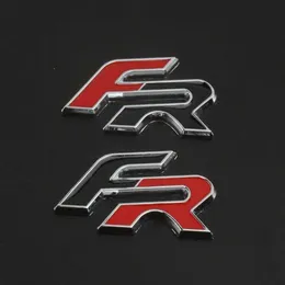 Metal 3D FR Car Sticker Emblem Odznaka na siedzenie Leon FR+ Cupra Ibiza Altea Exeo Formuła Racing Car Akcesoria samochodowe Styl