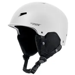 Casco de esquí ligero para hombres, mujeres y niños con certificado de seguridad, casco de nieve moldeado integralmente para Snowboard, ciclismo, esquí, 240108