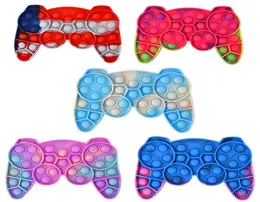 Pad Gamepad Toys Party Favor Push Bubble Controller Şekli S Cube El Shank Oyun Kontrolörleri Kabarcıklar Başına Joystick Anksiyete Toy1818162