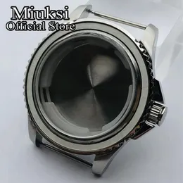 40mm silver sterile case sapphire glass fit ETA 2836 Miyota 8205 8215 821A Mingzhu DG2813 3804 Seagull 1612 movement226W