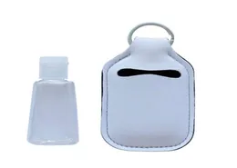 Sublimación Llavero en blanco Soporte de desinfectante de manos para botella de 1 oz Colgante personalizado DIY INCLUYE BOTELLA A117356796