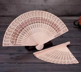 Träfans 4023 cm kinesiska sandelträ fans bröllop fans damer hand fans reklam och reklam folding fans brud accessor5151151