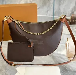 Designer-Tasche für Damen, Hobo-Loop-Designer-Umhängetasche, Croissant-Kettentaschen, halbmondförmige Unterarmtasche, Geldbörsen, große Kapazität, abnehmbarer Reißverschluss an der Schulter