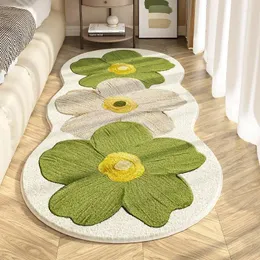 Alfombras Alfombra de flores para sala de estar Área grande Dormitorio moderno Alfombra de felpa Decoración del hogar Alfombra suave y esponjosa