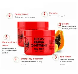 Beauty Makeup Lucas Papaw Ointment Бальзам для губ Австралия Увлажняющие кремы с папайей 75 г Мази Косметическая косметика Ежедневный уход6651723