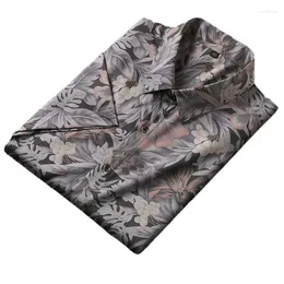 Men's Dress Shirts Arrival Super Large Short Sleeved Shirt Summer Thin Digital Printed Micro Elastic Tide Plus Size 2XL-8XL9XL10XL