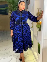 Elegant African Dresses for Women Long Sleeve Africa Clothing Plus Size Evening Party Dress Dashiki Ankara Turkey Outfits Robe 240109