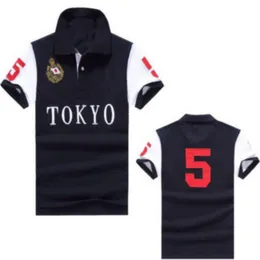 Europa e America TOKYO Polo a maniche corte T-shirt da uomo versione city 100% cotone ricamo uomo S-5XL