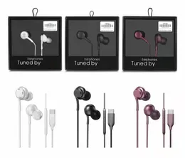 سماعة سماعات ملونة 3.5 مم من CUSB-C في سماعات الأذن مع جهاز التحكم عن بُعد وميكروفون لـ Xiaomi Huawei Smart Digital Chip Android Type-C ملون