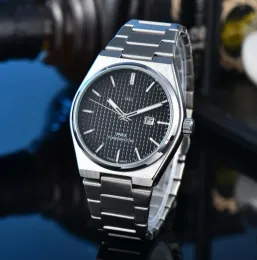 Mężczyźni Moda Tissotity 1853 Kwarcowa nadgarstka PRX zegarki Bell Automatyczne mechaniczne zegarek Wysokiej jakości luksusowa marka chronografu Pasek ze stali nierdzewnej